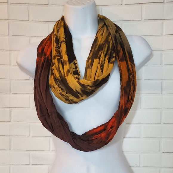 Multicolored Tie Dye Infinity Scarf - Picture 3 of 5